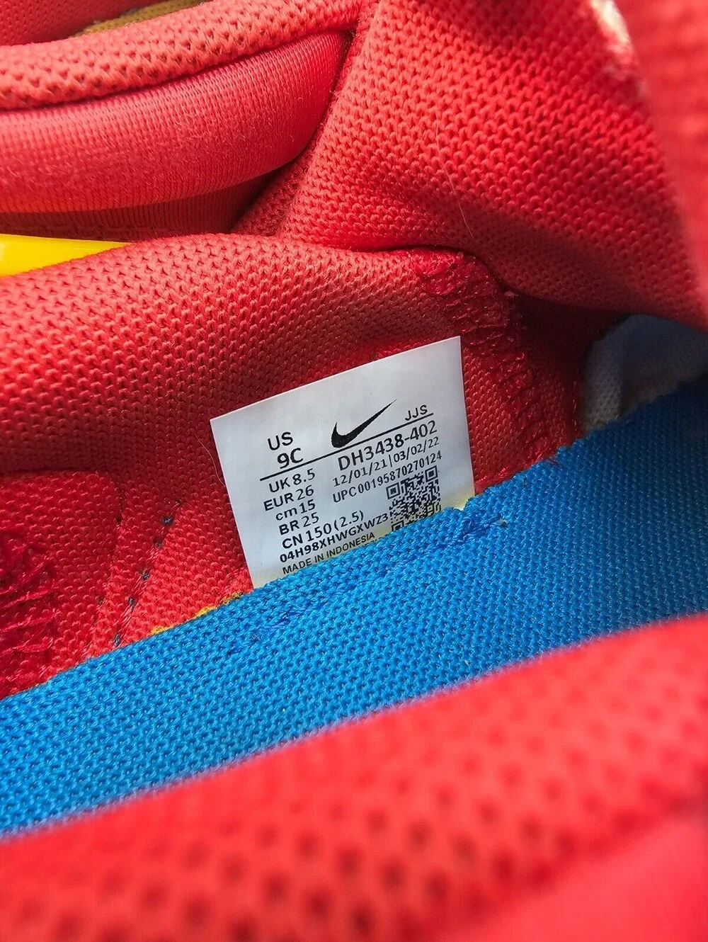 Toddler Unisex Nike Dynamo Go PS Shoes, Orange,Navy, Yellow Size 9C